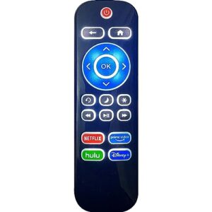 replacement backlit tv remote control for roku tv, for tcl/hisense/sharp/philips/onn/element/insignia/westinghouse roku tv (not for roku stick or box)