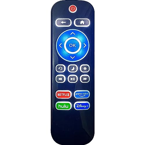 Replacement Backlit TV Remote Control for Roku TV, for TCL/Hisense/Sharp/Philips/Onn/Element/Insignia/Westinghouse Roku TV (NOT for Roku Stick or Box)