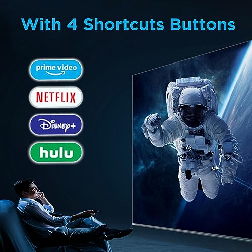 Replacement Backlit TV Remote Control for Roku TV, for TCL/Hisense/Sharp/Philips/Onn/Element/Insignia/Westinghouse Roku TV (NOT for Roku Stick or Box)