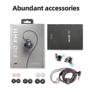 FiiO FH11 HiFi 1DD+1BA Hybrid Driver in-Ear IEM Earphone with Detachable 0.78 2Pin Cable HiFi Stereo Wired Earbuds for Musician/Audiophile