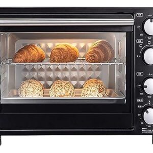 MODADA Home electric oven with convection function oven, 35 liters 1500 large capacity multifunctional automatic oven baking cake four baking positions small household 60 minutes timer convection tabl