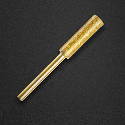 FENOHREFE for Polishing Metals Cylindrical Burr 4/4.8/5.5mm Chainsaw Stone File Chain Sharpening Tool Tools for Tile Drilll Kitchen Tool Attachment for Paint Removal Coated