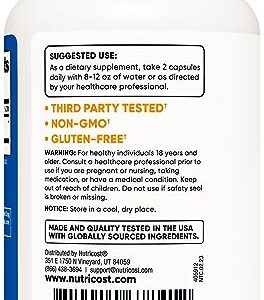 Nutricost Citrus Bergamot Capsules 12,000mg, 120 Capsules - Potent 25:1 Bergamot Extract - 60 Servings, Gluten Free, Vegan Friendly & Non-GMO Supplement