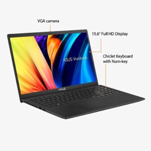 Asus Vivobook 15 F1500EA 2023 Business Laptop 15.6inch FHD IPS 4-Core Intel i5 1135G7 32GB DDR4 1TB SSD Intel Iris Xe Graphics Wi-Fi 5 Bluetooth Fullsize Keyboard Win11 Pro w/ONT 32GB USB Indie Black