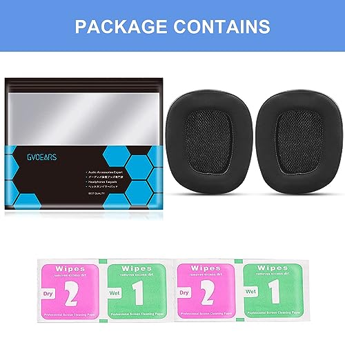 Replacement Ear Pads for Logitech G533 G633 G935, GVOEARS Cooling Gel Ear Cushions for Logitech G231 G433 G533 G633 G635 G933 G935 Gaming Headphones with Thick and Soft Foam (Black)