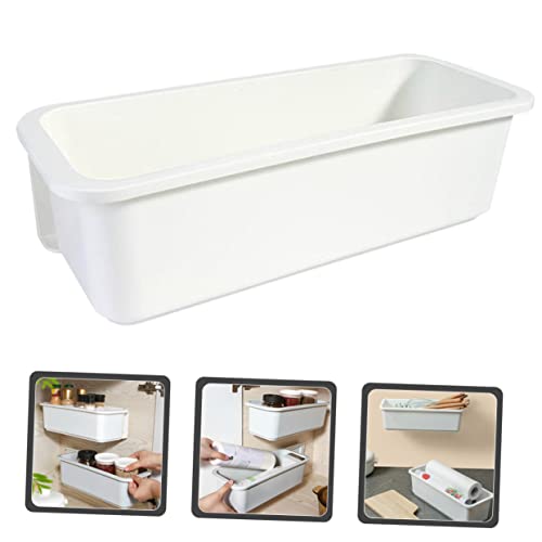 Hemoton pull-out storage box storage drawers organizer bathroom rack organizer makeup containers bathroom cabinet organizer shelf organizer under sink organizer wall mount tissue case pp