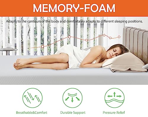 Haiput Wam 10 Inch Queen Matress in a Box, Bamboo Charcoal Gel Memory Foam Mattress Certipur US Certified, Firm Mattress for Sleep and Pressure Relief, Fiberglass Free