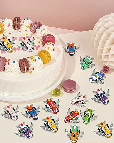 Vileafy 27Pcs Mini Pull Back Airplanes Set Party Favors for Kids Aged 4-8 Years Old, Birthday Return Gifts, Goodie Bag Stuffers, Potty Prizes, Pinata Fillers