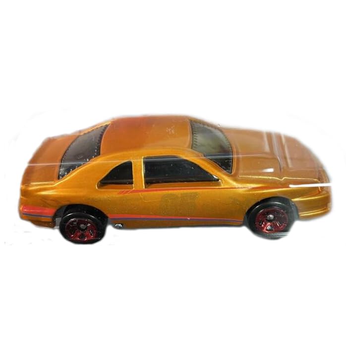 Collectible Die-Cast Hot-Wheels Color Shifters Vehicle - T-Bird Stocker Car ~ Gold to Red Racing Stock Car