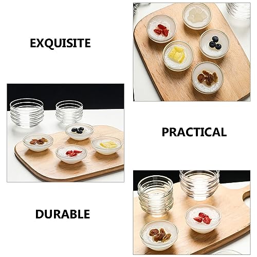 HANABASS 10pcs Bozai Cake Mold small pinch prep bowls ice cream bowls dessert serving bowls custard cups clear bowls serving dishes soy sauce dishes mini prep bowls dipping dish jelly Glass