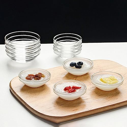 HANABASS 10pcs Bozai Cake Mold small pinch prep bowls ice cream bowls dessert serving bowls custard cups clear bowls serving dishes soy sauce dishes mini prep bowls dipping dish jelly Glass