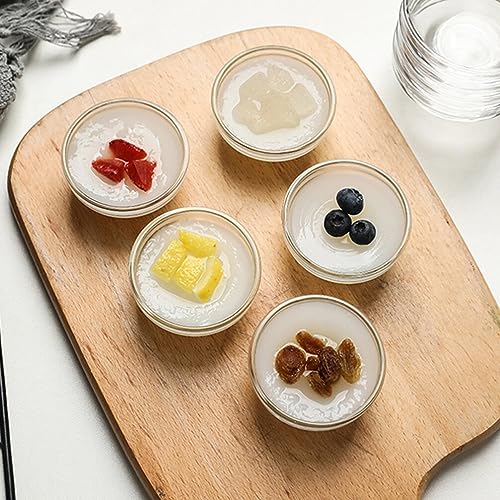 HANABASS 10pcs Bozai Cake Mold small pinch prep bowls ice cream bowls dessert serving bowls custard cups clear bowls serving dishes soy sauce dishes mini prep bowls dipping dish jelly Glass