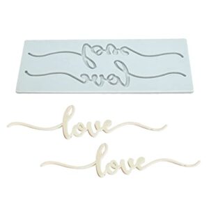 AK ART KITCHENWARE Love Fondant Silicone Icing Mats for Valentine's Day Cakes Moldes De Silicona Baking Mold Cake Pastry Tools Cake Decorating Lace Mats (LFM-197)