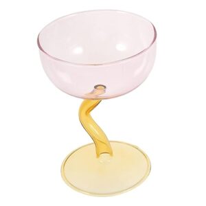 BESTOYARD 3pcs tall ice cream cup salad cup container mini dessert bowls footed bowl ice cream cups pudding cups wine goblets fruit containers glass dessert bowl whisky child