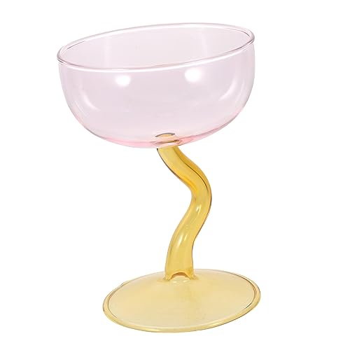 BESTOYARD 3pcs tall ice cream cup salad cup container mini dessert bowls footed bowl ice cream cups pudding cups wine goblets fruit containers glass dessert bowl whisky child