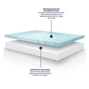 Vibe Heather Grey Gel Memory Foam Mattress, CertiPUR-US and Oeko-TEX Certifed Bed-in-a-Box in Ultra Small Package, 8-Inch, Twin