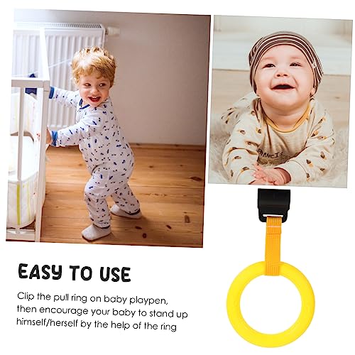 Nursery Pull Rings Infant Bed Pull Ring Vertical Safety Ring Hand Pull Ring Wristband Adjust Infant Supply The Fence Stand up Assist Rings Accessories Tool Bracket cot for