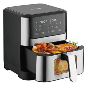 Frigidaire 8.5 Qt./ 8L Digital Air Fryer - Stainless Steel with Window (EAF805SS) (Renewed)