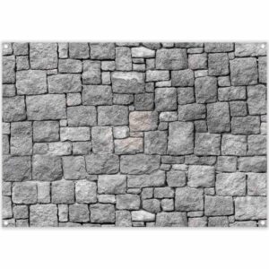 zthmoe 7x5ft polyester rustic gray rock wall photography backdrop stone brick wall background vintage grunge wall party decorations photo banner booth props with four holes easy to hang