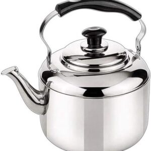 Tea Kettle, Whistling Stove top teapot Kettle Capacity 304 Stainless Steel Stovetop Kettles,Tea Pot,Anti-scalding Handle,Induction Cooktops,Gas Stove -3L