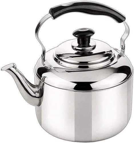 Tea Kettle, Whistling Stove top teapot Kettle Capacity 304 Stainless Steel Stovetop Kettles,Tea Pot,Anti-scalding Handle,Induction Cooktops,Gas Stove -3L