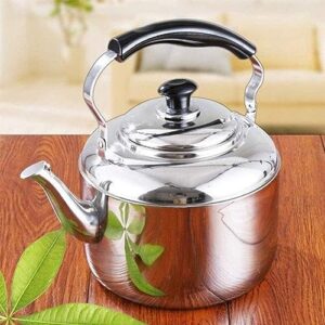 Tea Kettle, Whistling Stove top teapot Kettle Capacity 304 Stainless Steel Stovetop Kettles,Tea Pot,Anti-scalding Handle,Induction Cooktops,Gas Stove -3L