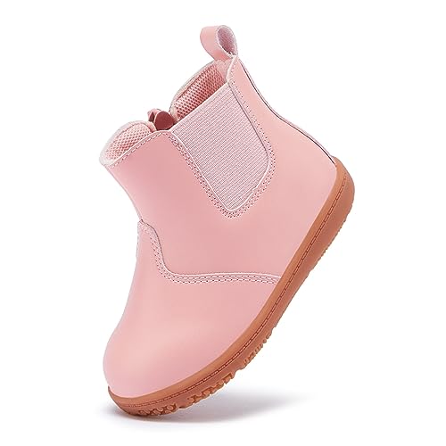 BMCiTYBM Baby Girls Boys Boots High Top First Walking Shoes Pink Size 6-12 Months Infant