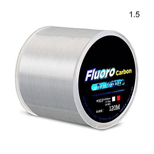 Monofilament Fishing Line Strong Mono Nylon Line Superior Mono Nylon Fish Line Great Substitute 120 Meters Abrasion Resistant Fly Fishing Line for Freshwater