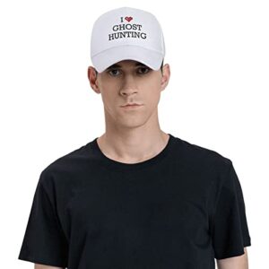 baseball hats funny i love ghost hunting casquette dad caps for men