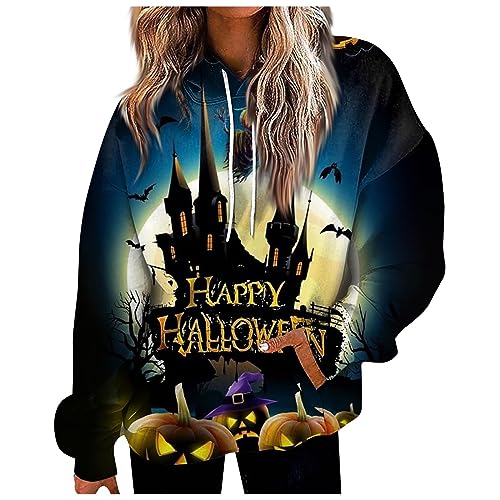 My First Halloween Baby Girl Outfit Womens Rash Guard Long Sleeve Halloween Print Clothes for Women 2023 Gray Sweatshirt Women Bulk Hoodies Women's Pumpkin Halloween T-Shirt