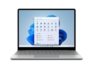 microsoft surface laptop go 2, 12.4" pixelsense touchscreen, 11th gen intel: i5, 8gb ram, 128gb ssd w10h-s platinum (renewed premium),silver