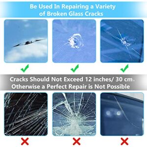 ARRIONO Windshield Repair Kit, Windshield Crack Repair Kit, Automotive Glass Repair Kit with 2 Bottles of Resin, Windshield Repair Kit for Chips and Cracks Quick Fix for Chips, Star-Shaped, Bulls-Eye