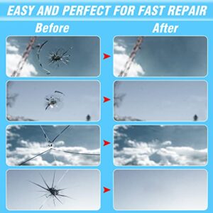 ARRIONO Windshield Repair Kit, Windshield Crack Repair Kit, Automotive Glass Repair Kit with 2 Bottles of Resin, Windshield Repair Kit for Chips and Cracks Quick Fix for Chips, Star-Shaped, Bulls-Eye