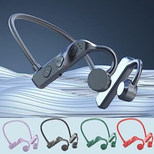yrmaups bone-conduction headphones open ear headphones bluetooth 5.2 sports wireless a-ir conduction earphones touching stereo with built-in mic,sweat resis-tant headset for running