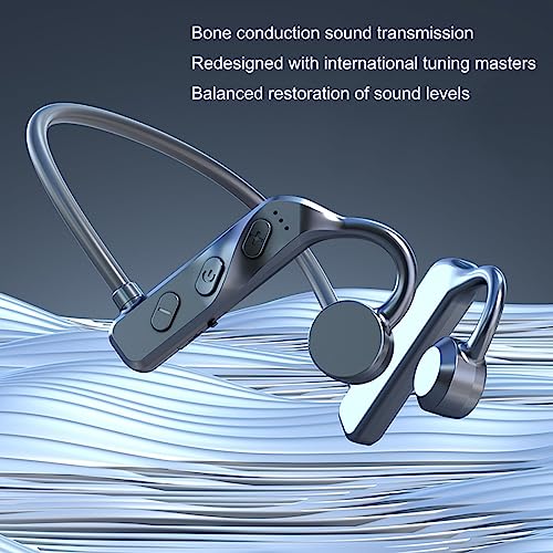 Yrmaups Bone-Conduction Headphones Open Ear Headphones Bluetooth 5.2 Sports Wireless A-ir Conduction Earphones Touching Stereo with Built-in Mic,Sweat Resis-tant Headset for Running