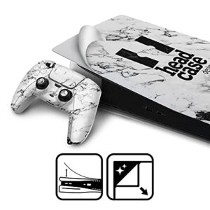 Head Case Designs Officially Licensed Crystal Palace FC Marble Logo Art Vinyl Faceplate Sticker Gaming Skin Decal Cover Compatible with Sony Playstation 5 PS5 Digital Edition Console