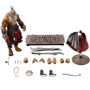 rayge3lov maestro union furay planet blade master weng 1/12 scale figure 8.5in furry action figures,furay planet series weretiger blade master weng wave3 weretiger,orcs,beastmen