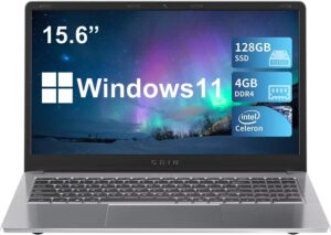 sgin laptop 15.6 inch, 4gb ddr4 128gb ssd laptops with intel celeron quad core processor(up to 2.5 ghz), intel uhd graphics 600, mini hdmi, wifi, webcam, usb3.0, bluetooth 4.2