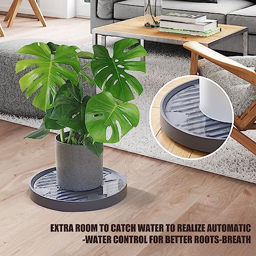 Plant Caddy with Wheels, 2Pack 12.2 Inch Plant Stand with Wheels, Plant Roller Base, Plant Dolly for Indoor Outdoor, Rolling Potted Plant Movers,Hold Up to180lbs Heavy Duty Plant Stand with 4 Wheels