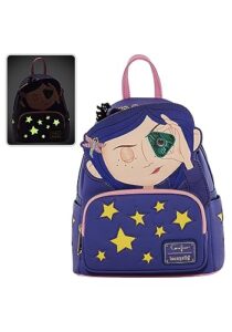 loungefly coraline stars double strap shoulder bag