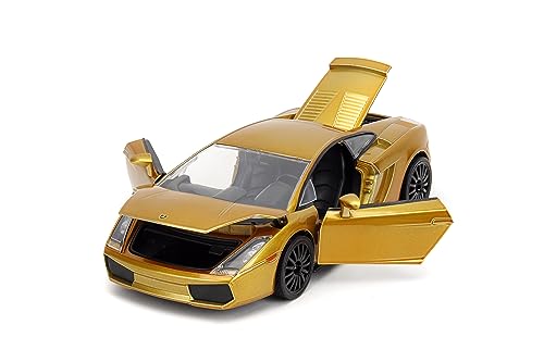 Fast & Furious Fast X 1:24 Gold Lamborghini Gallardo Die-Cast Car, Toys for Kids and Adults