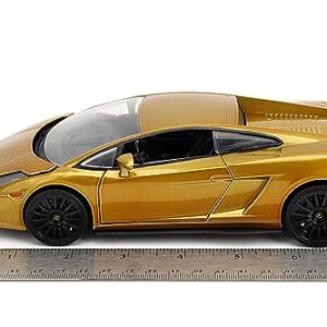 Fast & Furious Fast X 1:24 Gold Lamborghini Gallardo Die-Cast Car, Toys for Kids and Adults
