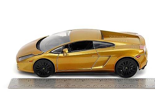 Fast & Furious Fast X 1:24 Gold Lamborghini Gallardo Die-Cast Car, Toys for Kids and Adults