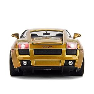 Fast & Furious Fast X 1:24 Gold Lamborghini Gallardo Die-Cast Car, Toys for Kids and Adults