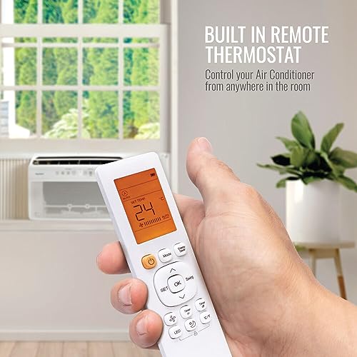 Keystone Energy Star 12,000 BTU Window Mounted Inverter Air Conditioner & Heater with Quiet, High Efficiency Operation and Remote, Window AC Unit for Apartment, Medium-Large Rooms up to 550-Sq.Ft.