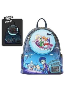 loungefly hocus pocus poster glow double strap shoulder bag