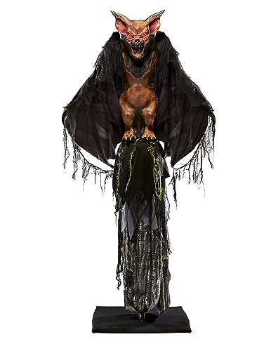 Spirit Halloween 6 Ft Desmodus Animatronic | Animated Decoration | Body Extends | Lunging Mechanism | Plays Sounds