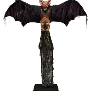 Spirit Halloween 6 Ft Desmodus Animatronic | Animated Decoration | Body Extends | Lunging Mechanism | Plays Sounds