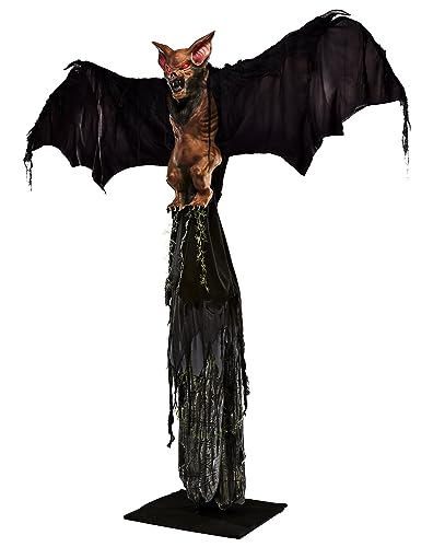 Spirit Halloween 6 Ft Desmodus Animatronic | Animated Decoration | Body Extends | Lunging Mechanism | Plays Sounds