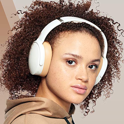 Skullcandy Hesh ANC Over-Ear Noise Cancelling Wireless Headphones, 22 Hr Battery, Microphone, Works with iPhone Android and Bluetooth Devices - Mod White